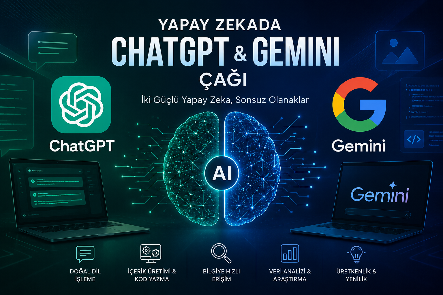 Yapay Zekada ChatGPT & Gemini Çağı